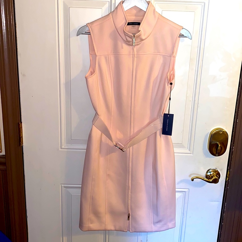 Tommy Hilfiger fitted dress size 8 light blush pink brand new with tags!